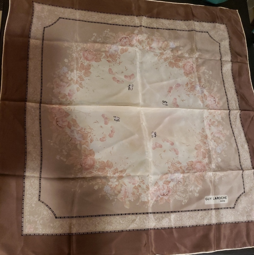 Guy laroche silk scarf